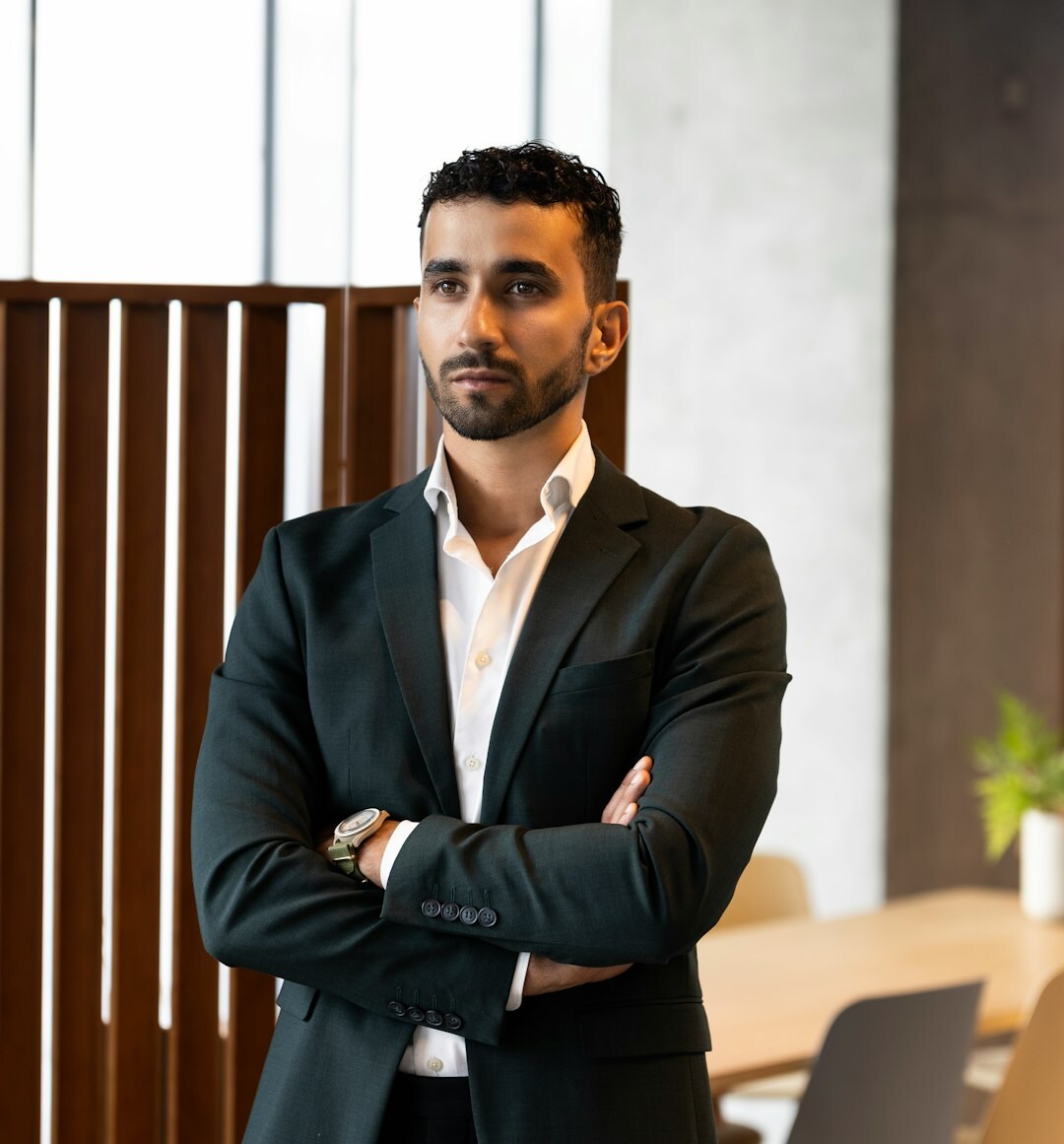 Professional portrait of male tech director